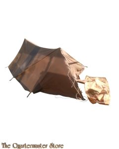  WWII british dated brown pup tent 1945