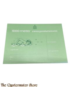 Document - Diploma 1000 meter zwemprestatietocht