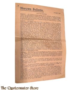 Krant - Nieuwsbulletin van de fronten 16 april 1945