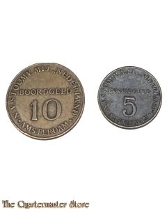 Token - 5 en 10 cent Boordgeld Stoomvaart Maatschappij Nederland