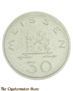 Stadt Meißen 50Pf Porzellan Notmünze 1921 