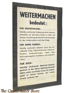 Flugbatt ZG.119 "Schlussmachen bedeutet... Weitermachen bedeutet..."  