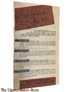 Flugblatt ZG.56 A An den Deutschen Unteroffizier !