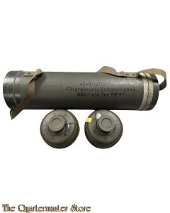 Bundeswehr trage buchse mit 2 gasmask filter buchsen 
