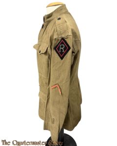 WW1 US Army M1912 cotton tunic Railhead Regulating Station