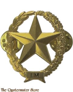Metalen Brevet - Militair Schuttersembleem Lichte Mitrailleur 